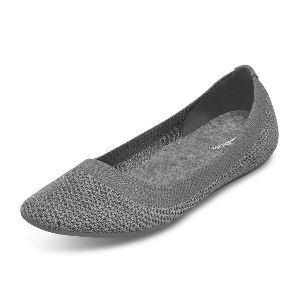 Allbirds Women's Tree Breezers - Flats Dark Grey - VQH089564